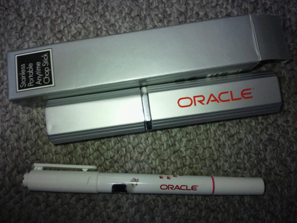 オラクル,蛍光ペンとボールペン,携帯箸